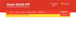 Desktop Screenshot of owensmithmp.co.uk