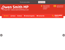 Tablet Screenshot of owensmithmp.co.uk